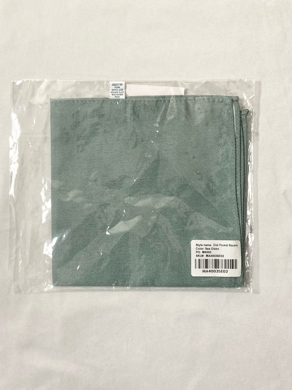 ⭐️ Birdy Grey Didi Pocket Square Sea Glass Green 24” x 24”